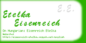 etelka eisenreich business card